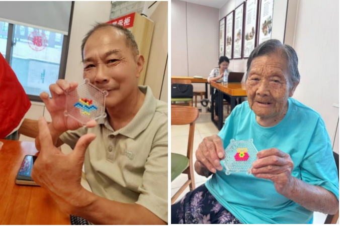 <strong>暑期“三下乡”社会实践（十三）：青春暖夕阳，拼豆寄温情</strong>